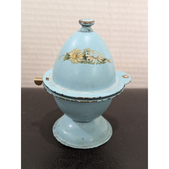Vintage Hand Painted Brass Jar Trinket Decor‎ - Picture 5 of 7